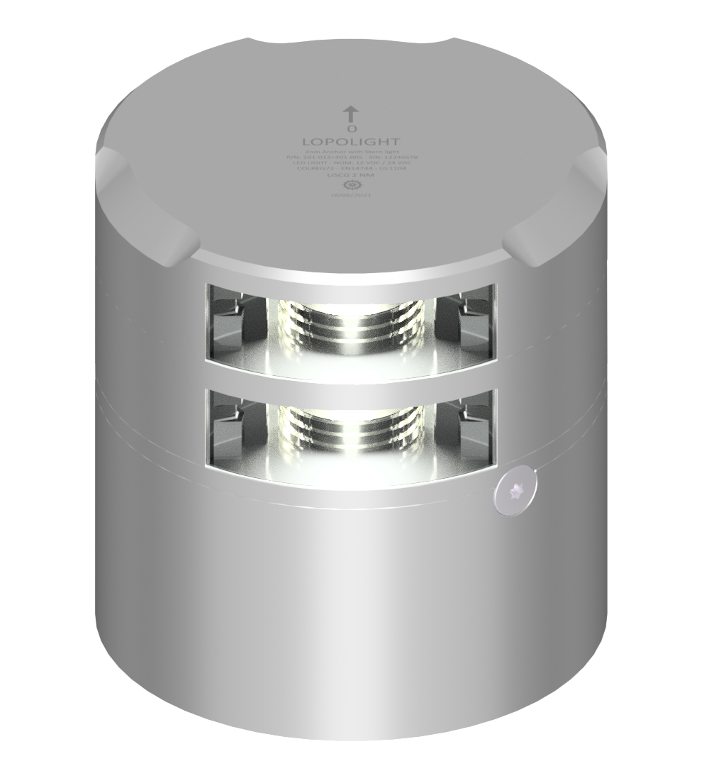 2nm 360° White w/135° White, Stern w/Conn&CD-base 2nm 360° White w/135° White, Stern w/Conn&CD-base